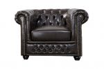 Sofa Fotel Chesterfield Oxford 1 coffee  - Invicta Interior 6