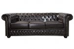 Sofa Chesterfield Oxford 3 coffee  - Invicta Interior 2
