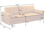 Sofa Cozy Velvet aksamitna musztardowa 9