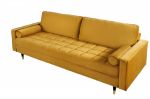 Sofa Cozy Velvet aksamitna musztardowa 2