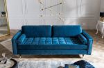 Sofa Cozy Velvet aksamitna niebieska  - Invicta Interior 8