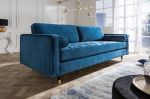 Sofa Cozy Velvet aksamitna niebieska  - Invicta Interior 3