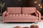 Sofa Cozy Velvet aksamitna różowa - Invicta Interior 1