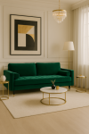 Sofa Cozy Velvet aksamitna zielony szmaragdowy - Invicta Interior 3