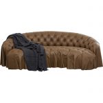 Sofa Drapes 226 cm brązowa  - Kare Design 2
