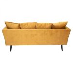 Sofa Eklektik aksamitna musztardowa  - Atmosphera 4