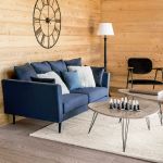 Sofa Eklektik aksamitna niebieska - Atmosphera 1