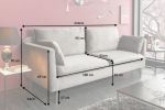 Sofa Famous szara aksamitna - Invicta Interior 10