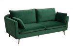 Sofa Famous zielona aksamitna - Invicta Interior 3