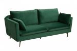 Sofa Famous zielona aksamitna - Invicta Interior 4