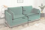 Sofa Famous zielona aksamitna - Invicta Interior 12