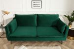 Sofa Famous zielona aksamitna - Invicta Interior 10