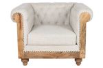 Sofa Fotel Chesterfield Luxury z drewna mango 1