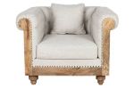 Sofa Fotel Chesterfield Luxury z drewna mango 3