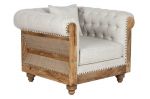 Sofa Fotel Chesterfield Luxury z drewna mango 2