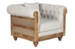 Sofa Fotel Chesterfield Luxury z drewna mango - Item International 2