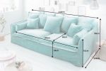 Sofa Heaven aqua aksamitna  - Invicta Interior 10