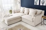 Sofa Heaven rustykalna lniana kolor natur - Invicta Interior 8