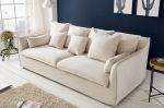 Sofa Heaven rustykalna lniana kolor natur - Invicta Interior 3