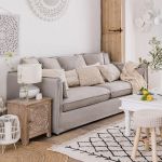 Sofa Heaven rustykalna lniana beżowa 3