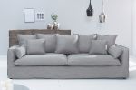 Sofa Heaven rustykalna lniana szara  - Invicta Interior 1