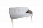 Sofa Ławka Scandinavia szara  - Invicta Interior 1