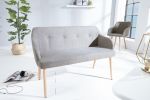 Sofa Ławka Scandinavia szara  - Invicta Interior 2