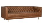 Sofa Lujo luxury skórzana brązowa  - Item International 2