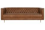 Sofa Lujo luxury skórzana brązowa  - Item International 1