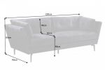 Sofa Marvelous szara - Invicta Interior 10