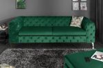 Sofa Chesterfield Modern Barock 240cm zielony butelkowy - Invicta Interior 1
