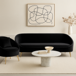 Sofa Mouth czarna - Inart 3