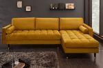 Sofa Narożnik Cozy Velvet  aksamitny musztardowy - Invicta Interior 4