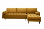 Sofa Narożnik Cozy Velvet  aksamitny musztardowy - Invicta Interior 2