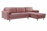 Sofa Narożnik Cozy Velvet aksamitny różowy - Invicta Interior 2