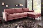 Sofa Narożnik Cozy Velvet aksamitny różowy - Invicta Interior 10