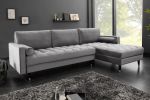 Sofa Narożnik Cozy Velvet aksamitny szary - Invicta Interior 9