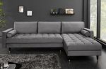 Sofa Narożnik Cozy Velvet aksamitny szary - Invicta Interior 4