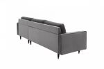 Sofa Narożnik Cozy Velvet aksamitny szary - Invicta Interior 3