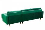 Sofa Narożnik Cozy Velvet aksamitny zielony - Invicta Interior 3