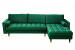 Sofa Narożnik Cozy Velvet aksamitny zielony - Invicta Interior 2