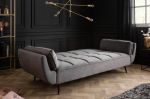 Sofa rozkładana Boutique aksamitna szara - Invicta Interior 4