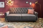 Sofa rozkładana Maison Belle II 220 cm szara   - Invicta Interior 1