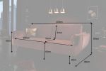 Sofa rozkładana Wersalka aksamitna Divani brudny róż - Invicta Interior 7