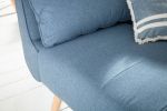 Sofa rozkładana Wersalka Divani niebieska - Invicta Interior 7