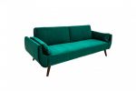 Sofa rozkładana Wersalka aksamitna Divani zieleń butelkowa - Invicta Interior 3