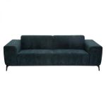 Sofa sztruksowa z wysuwanymi półkami zielona 2