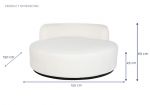 Sofa Teddy future boucle biała 150 cm - Item International 9