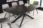 Stół Alpine rozkładany 160-200 cm ceramiczny marmur antracytowy - Invicta Interior 5