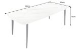 Stół ceramiczny Milano 180 cm biały marmur  - Invicta Interior 11